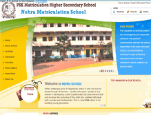 Tablet Screenshot of nehrumatriculation.com